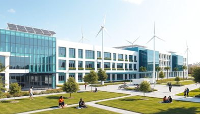 YURET campus aerial view