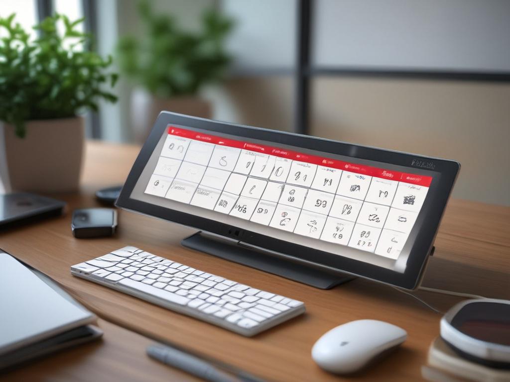 a close up shot of a virtual assistant scheduling appointments