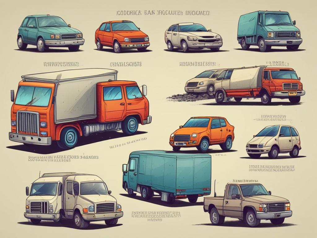 1. Truck accident
2. Car accident
3. Complexity
4. Legal representation
5. Collision scene
6. Law books
7. Highway
8. Injury lawsuit
9. Trucks vs. cars
10. Insurance claims
11. Safety regulations
12. Legal documents
13. Courtroom
14. Attorneys
15. Risk assessment

These keywords can help create an image that visually represents the nuances and complexities involved in truck accident cases compared to car accidents.