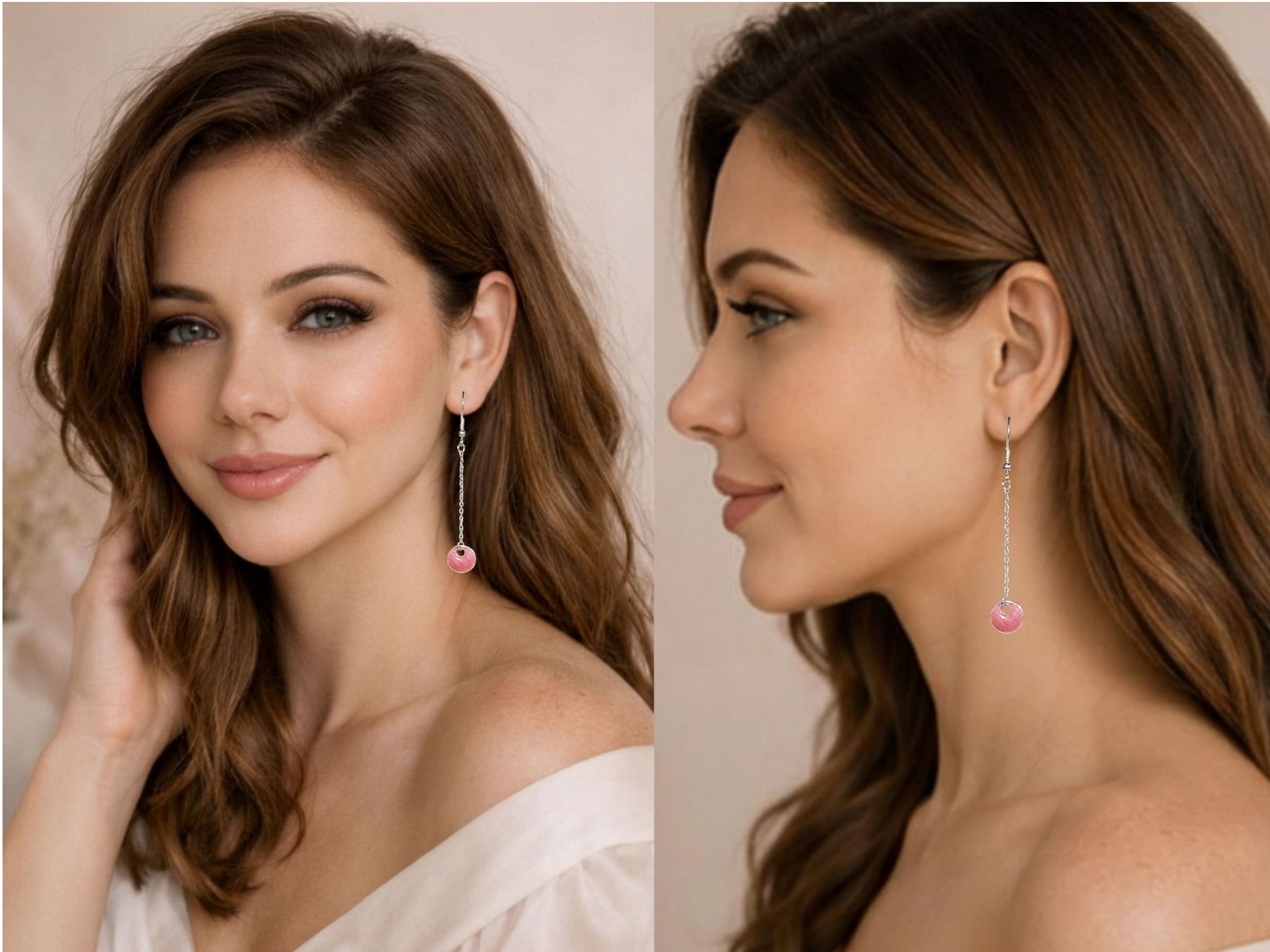 Rose Chain Earrings