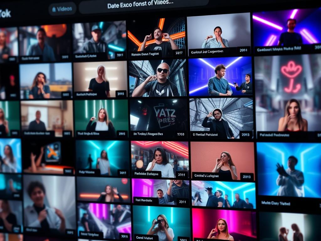 A close up shot of a vibrant social media feed