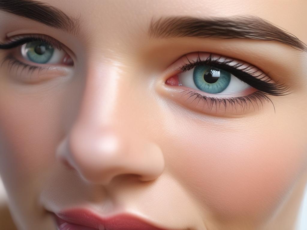 A close up portrait of an elegant woman with captivating