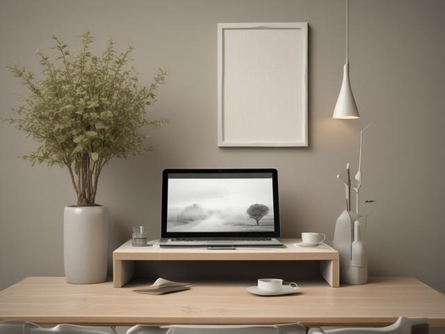 Create a realistic high-resolution photo that embodies the theme of the blog titled "Tijd als waardevolle investering: hoe je bewuster met je uren omgaat". The composition should feature a serene and focused individual sitting at a simple wooden desk, contemplating their time management. The subject should be a middle-aged person, gender-neutral, with an expression of calm determination as they look at a sophisticated clock on their desk, symbolizing the value of time. 

In the background, use soft, gentle 