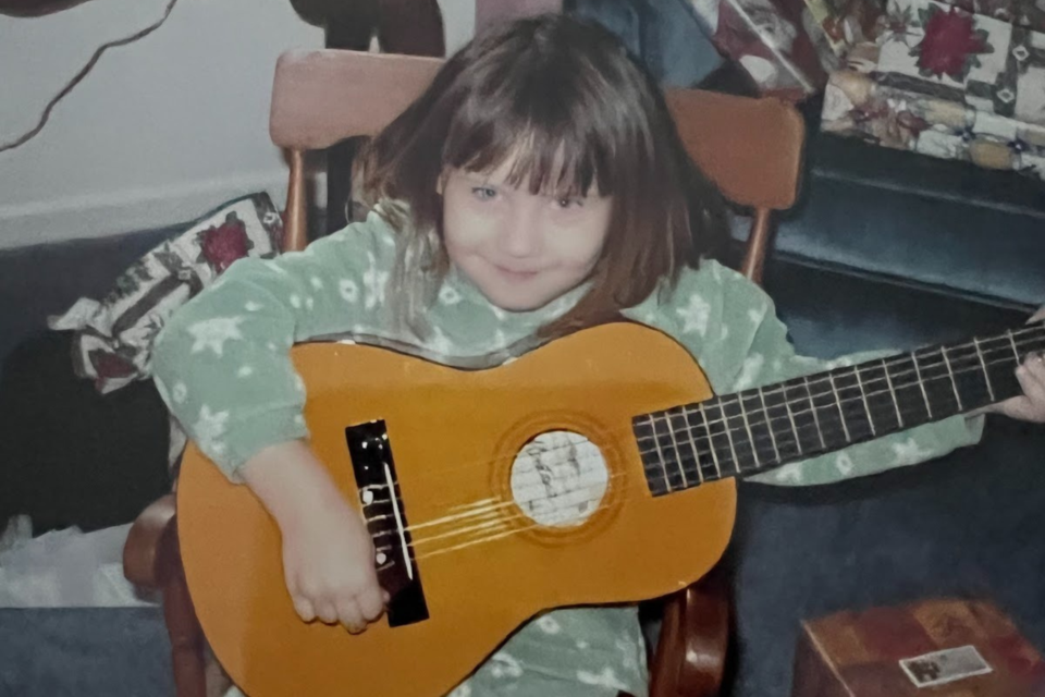 Juliet Muldrew performing on stage