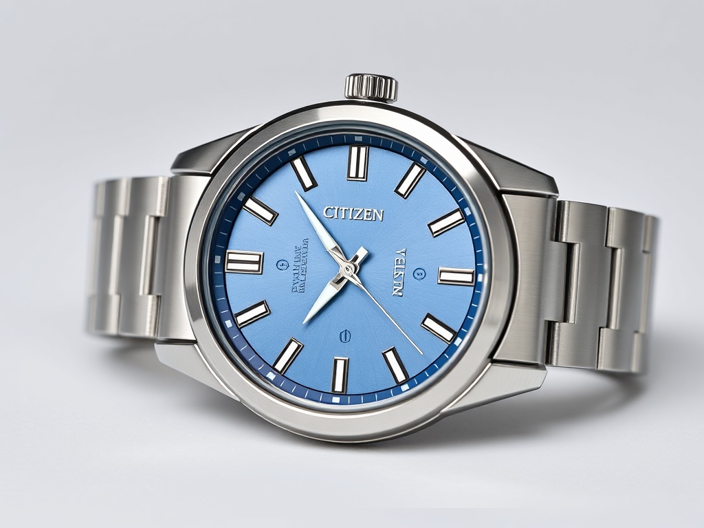 Citizen Eco-Drive Watch Silver Blue