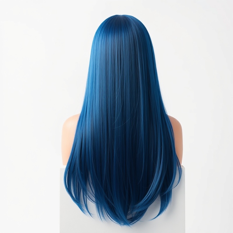 Long Gradient Blue Wig