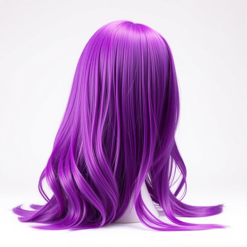 Long Vibrant Purple Wig
