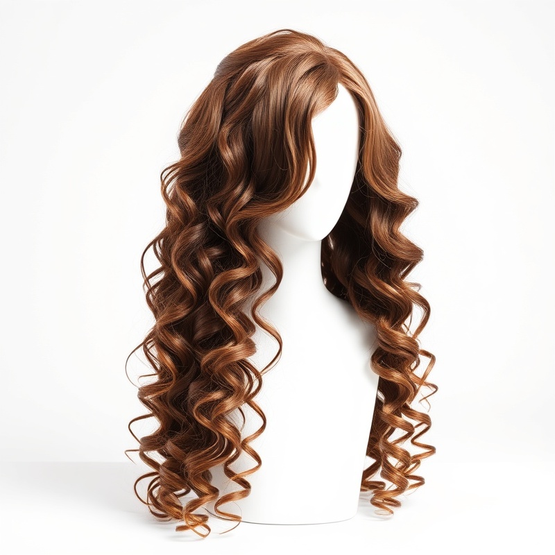 Long Curly Brown Wig