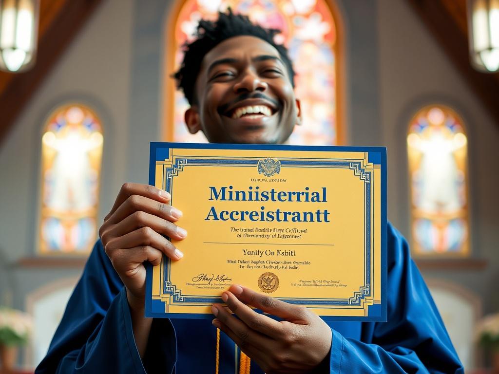 A close up shot of a proud individual holding their