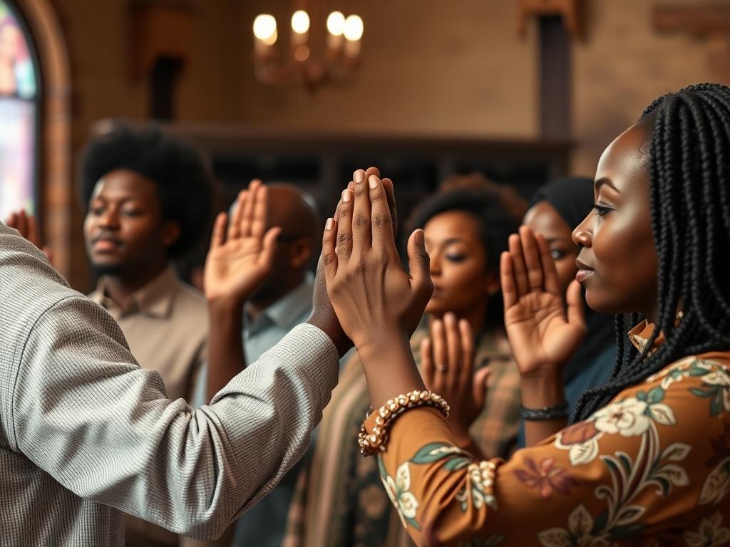 An inspirational image of a group of diverse church leaders