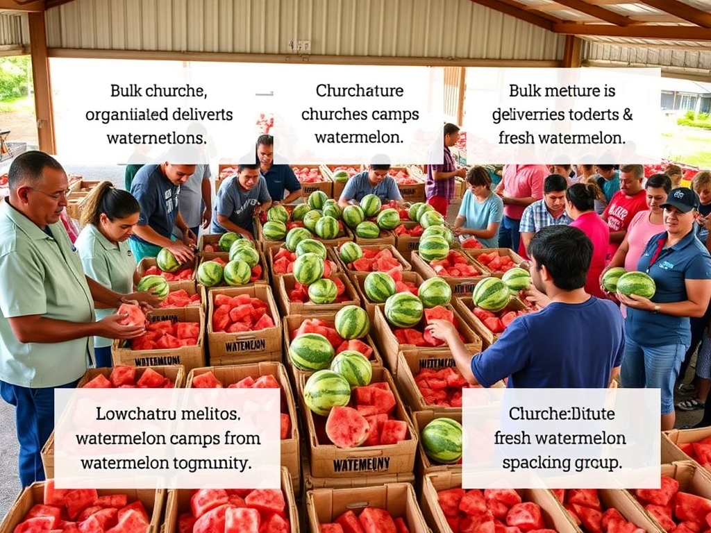 Churches, camps, and community organizations receiving bulk watermelon orders