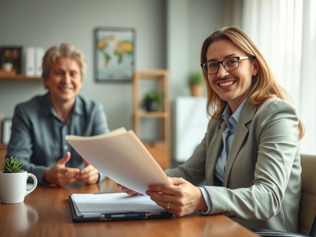 A hyper realistic close up shot of a confident, friendly