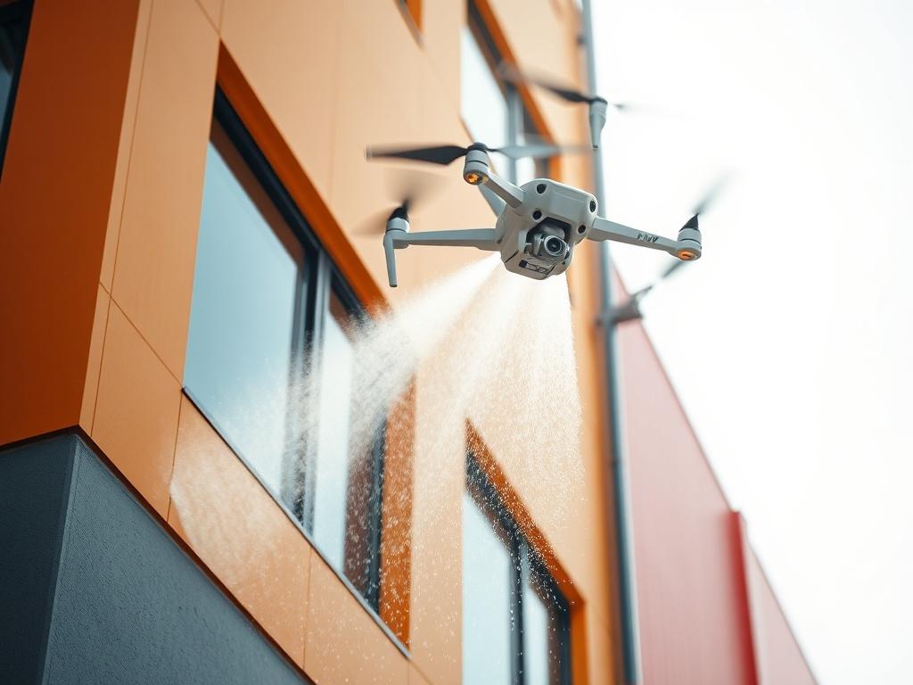 A stunning close up shot of a building's facade being