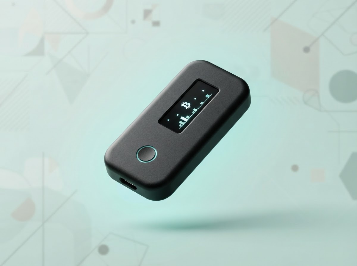 Minimal illustration of a hardware wallet device