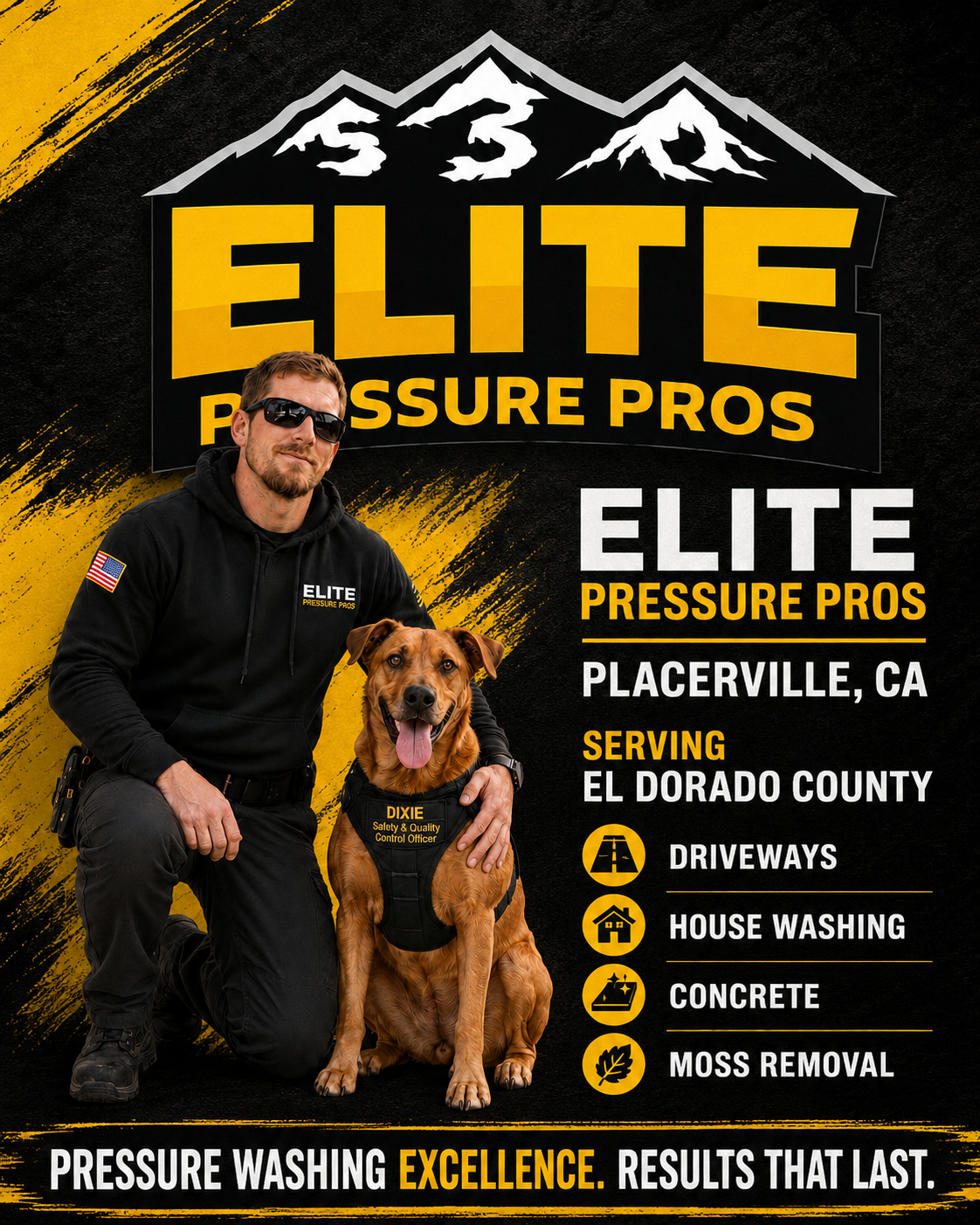 William and Dixie, Elite Pressure Pros team