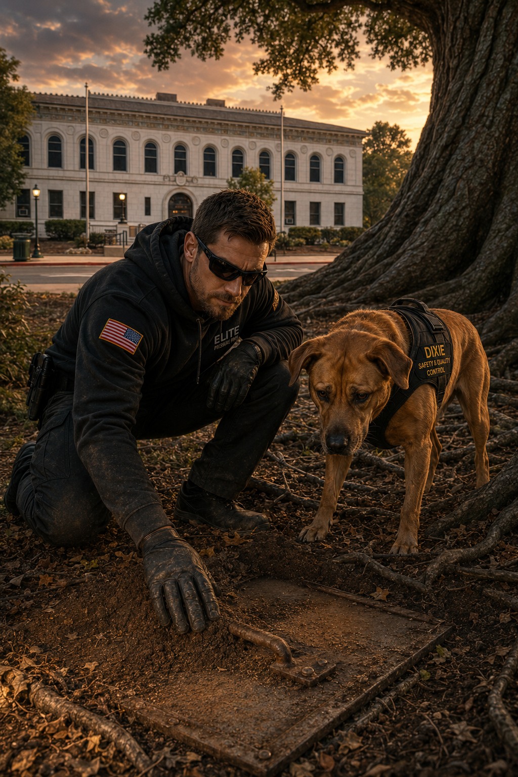 Crack beneath the oak reveals the first clue