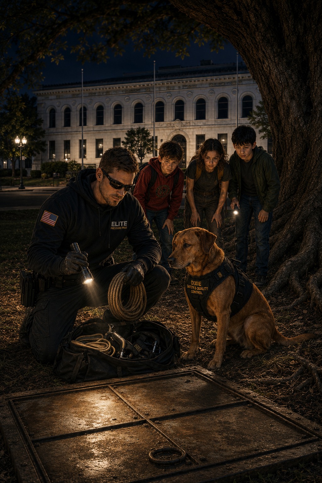 Moss Boss, Dixie, and the young crew gather beneath the Giant Oak in Placerville