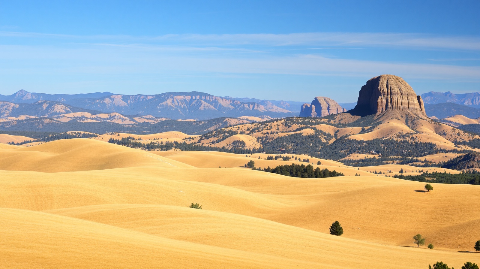 Bell Tower Mountains scenic landscape in El Dorado County
