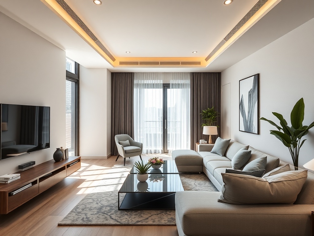 Luxury property investment interior with modern finishes