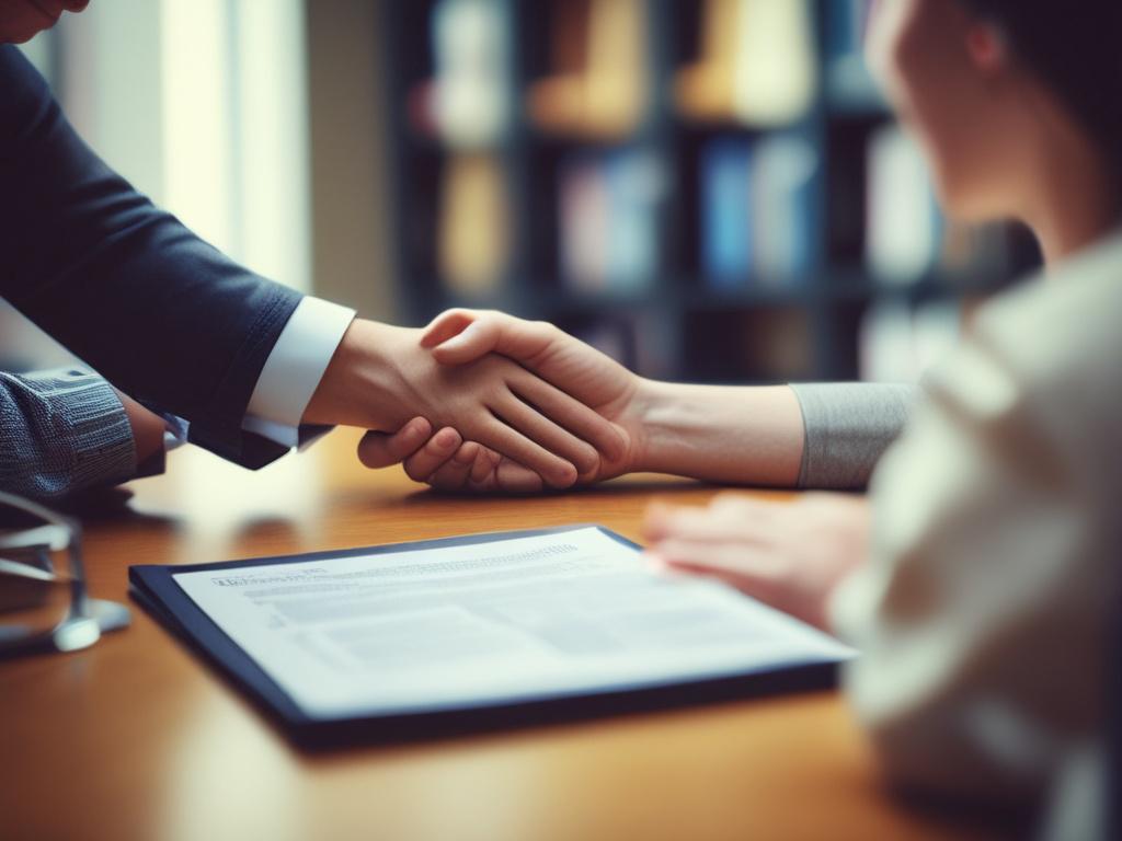 A close up shot of a financial advisor discussing with