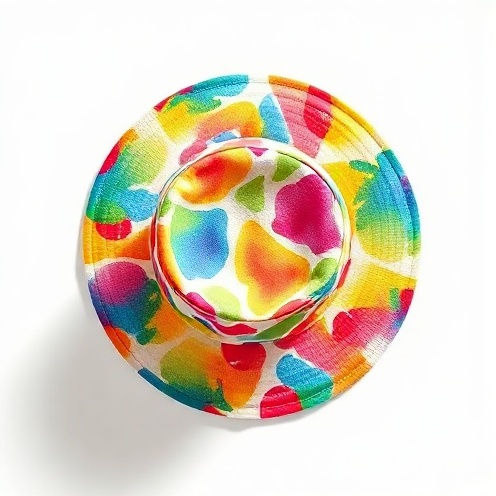 Colorful patterned bucket hat