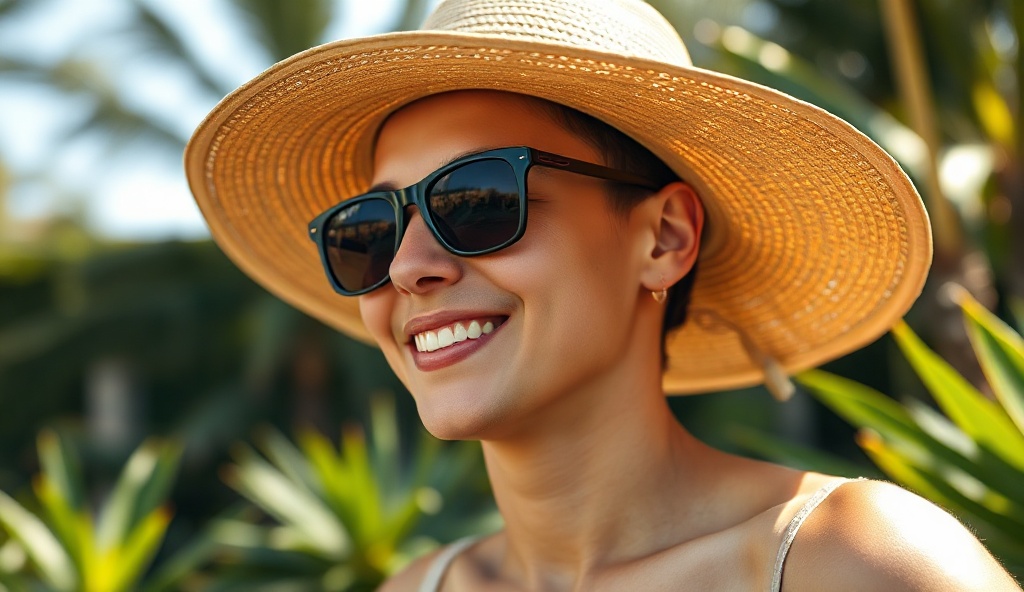 Summer style in tropical garden