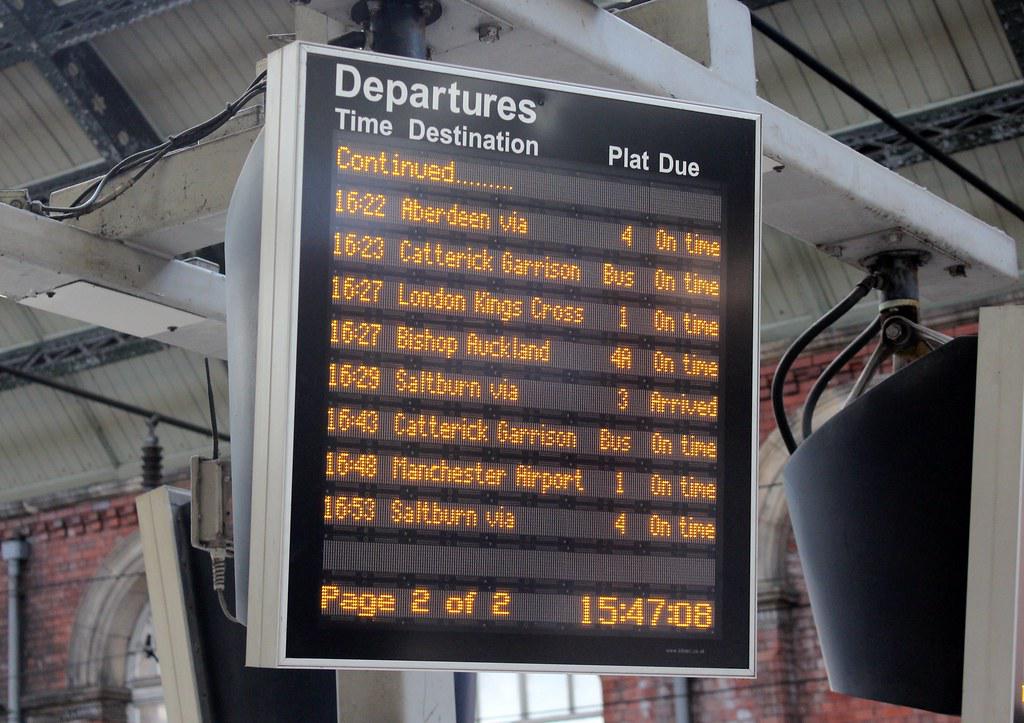 Timetable update