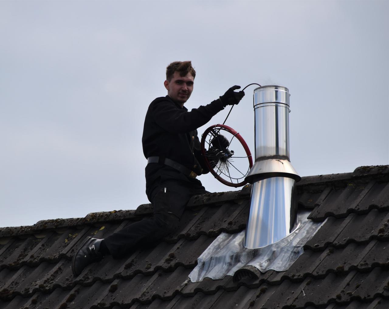 Chimney Sweeper at work