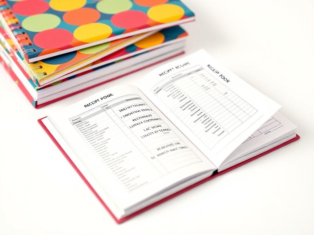 A realistic high resolution image of a stack of custom