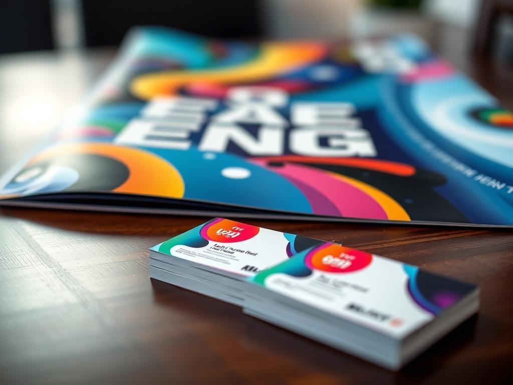 A close up shot of a vibrant flex banner and