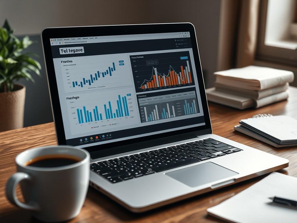 A close up shot of a financial report on a