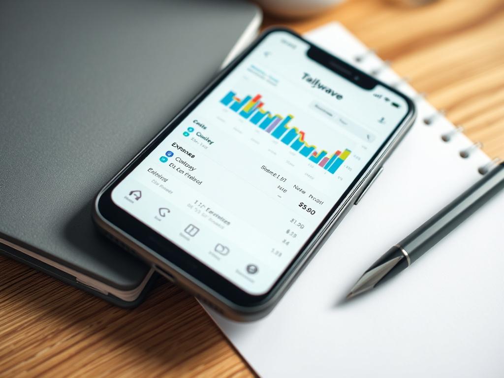 A close up shot of a smartphone displaying the Tallywave