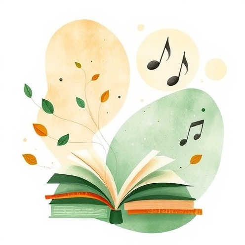 Abstract artistic illustration of creative storytelling