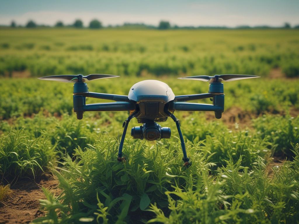 A realistic high resolution image of a Bug Hunter Drone