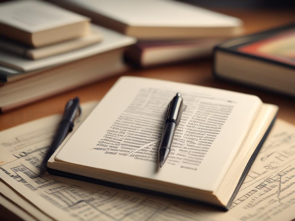 a close up shot of an open book on finance