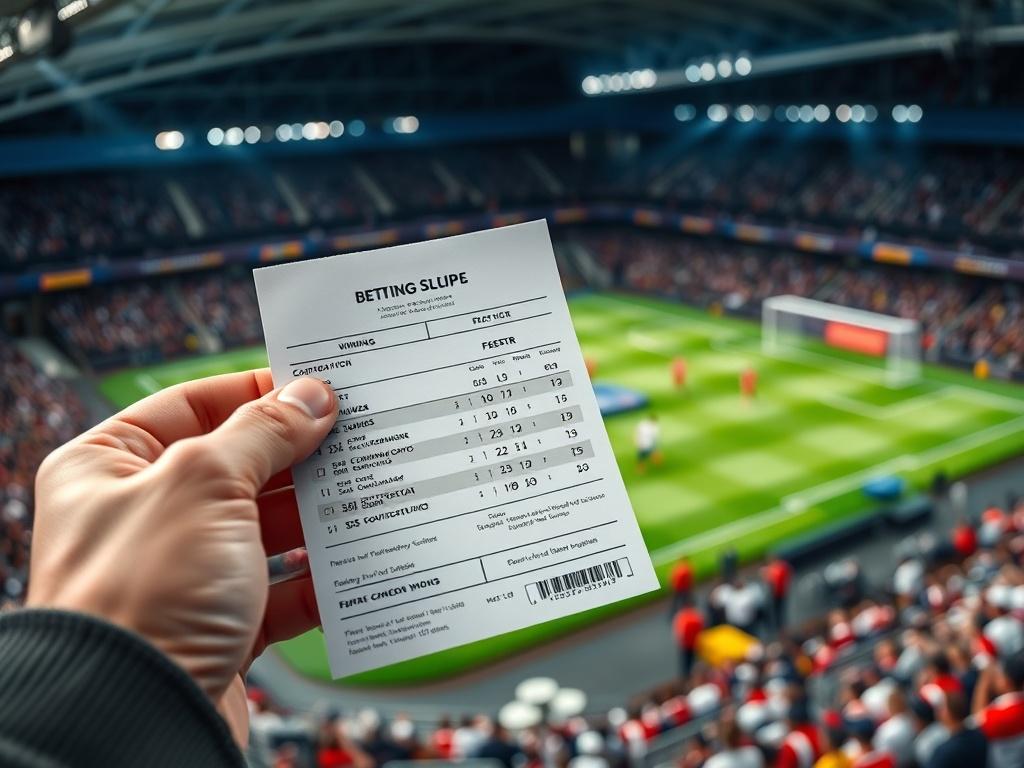 A close up shot of a hand holding a betting