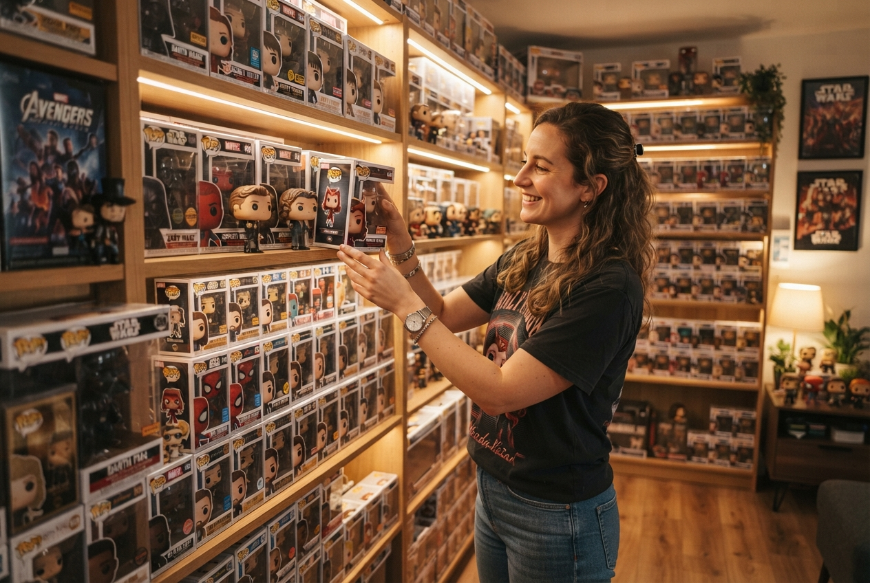 FunkoVault collector organizing figures