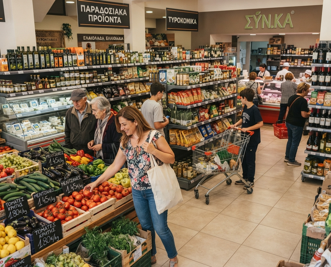 Greek supermarket