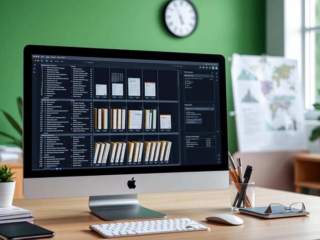 A hyper realistic close up shot of a digital file