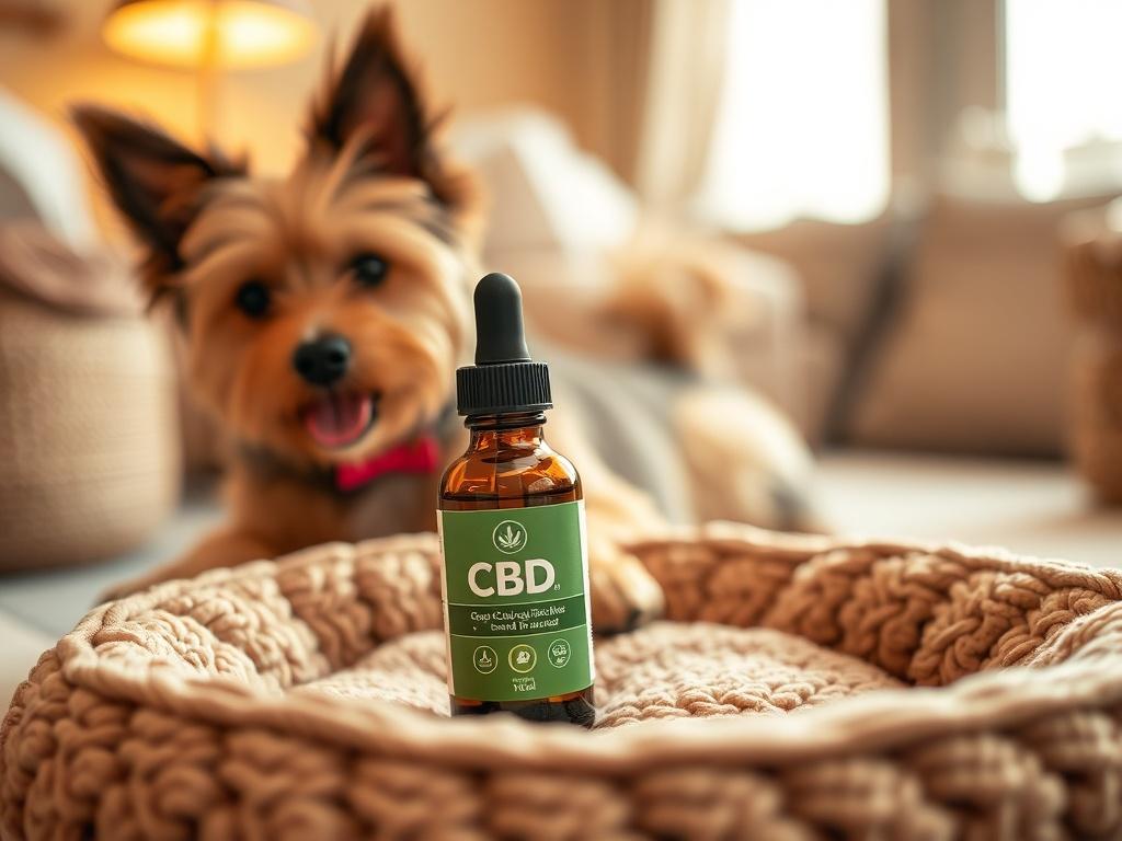 A high resolution of a bottle of CBD oil for