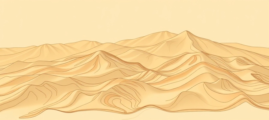 Stylized contour map of California hills and Mendocino County terrain