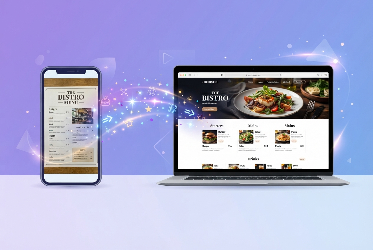 MenuSnap transforms menu photos into websites