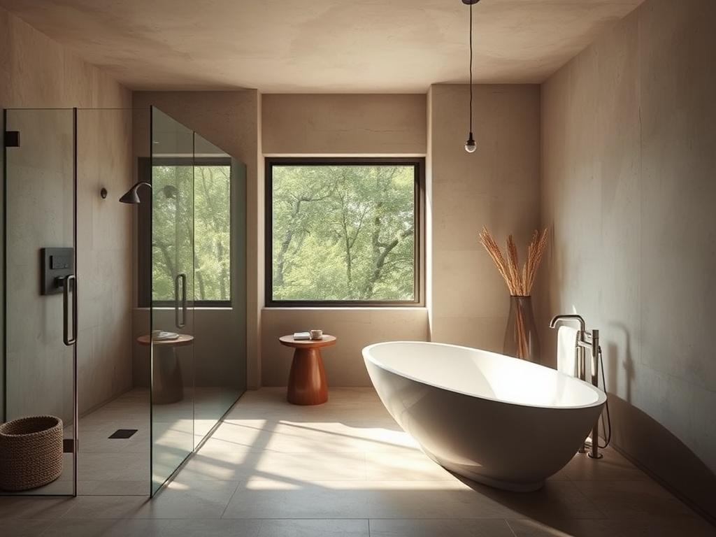 <strong>1. Bathroom Renovation</strong><br>"Modern bathroom renovation by Firelands Construction featuring sleek tile, updated fixtures, and a clean, functional design. Our remodeling experts transform outdated bathrooms into dream spaces, blending style, efficiency, and durability to maximize comfort and value in every home improvement project."