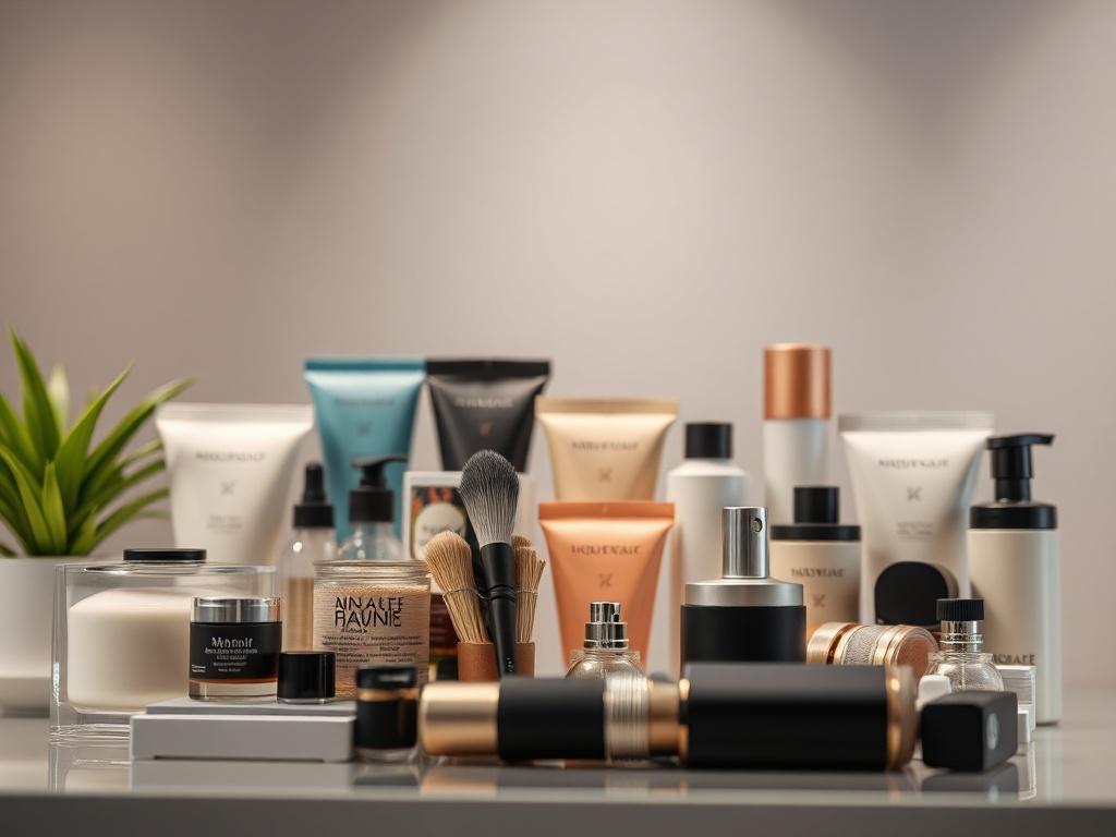 A close up shot of a beautifully arranged product display,