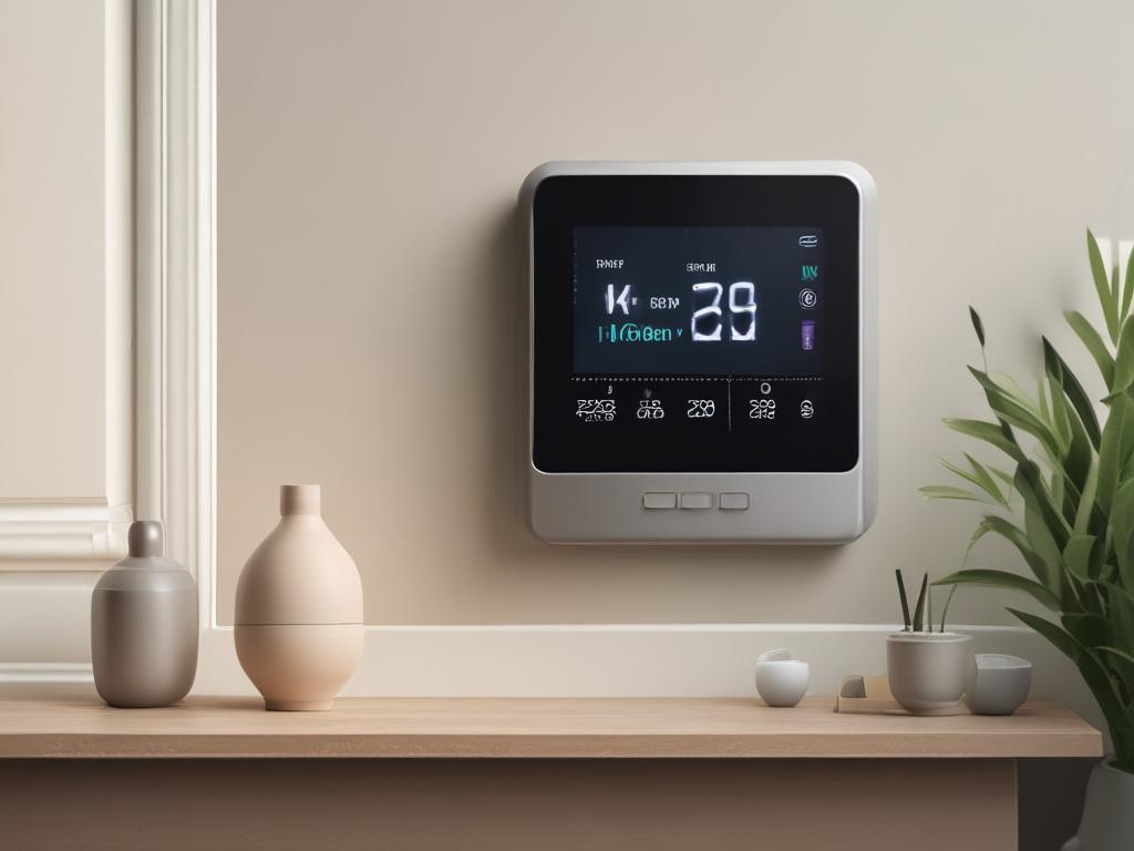 smart thermostat, technology, energy-saving, home automation