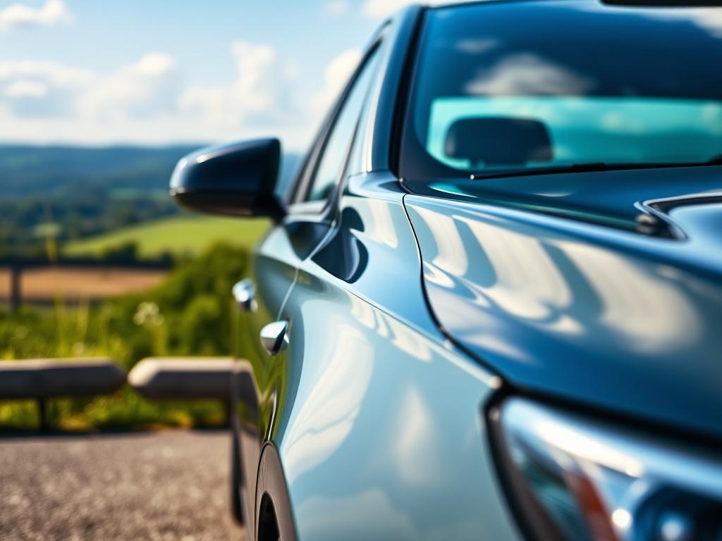 A high resolution close up shot of a sleek, modern