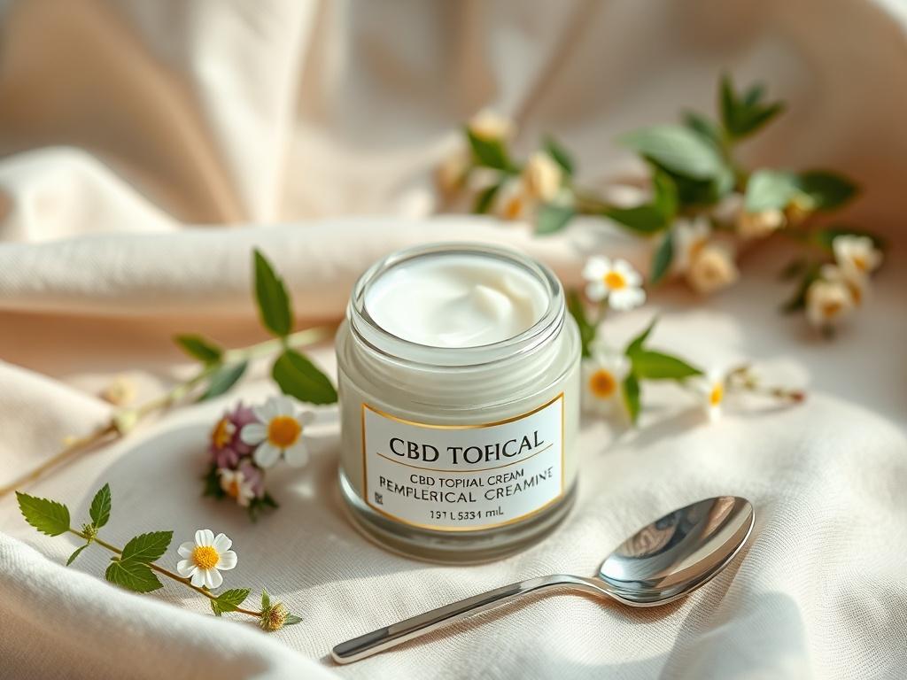 A high resolution image of a jar of CBD topical