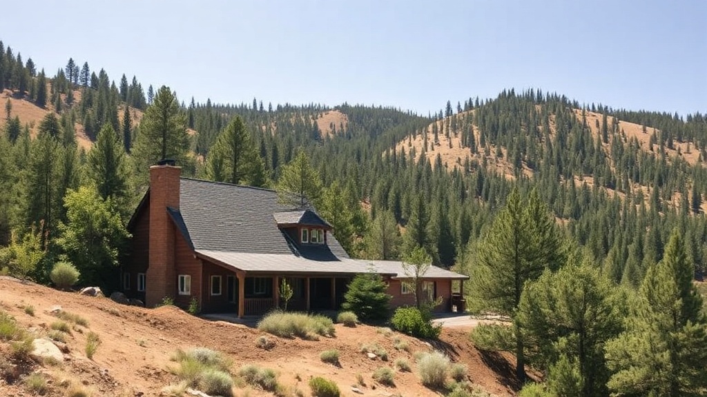 Colorado home with defensible space and fuels reduction