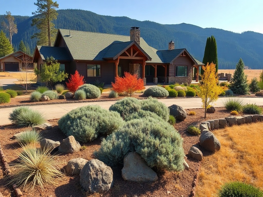Montana home with wildfire-hardening features