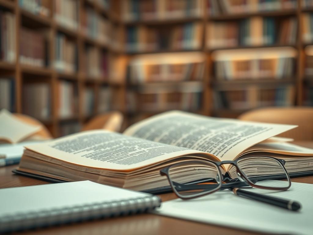 A close up shot of an academic text opened on